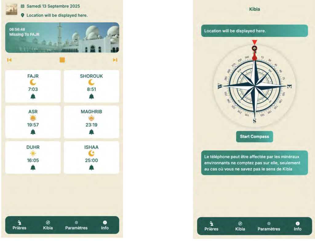 Al Moazin for Prayer Times