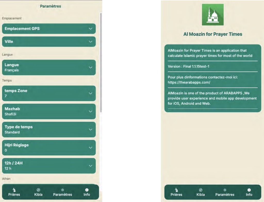 Al Moazin for Prayer Times