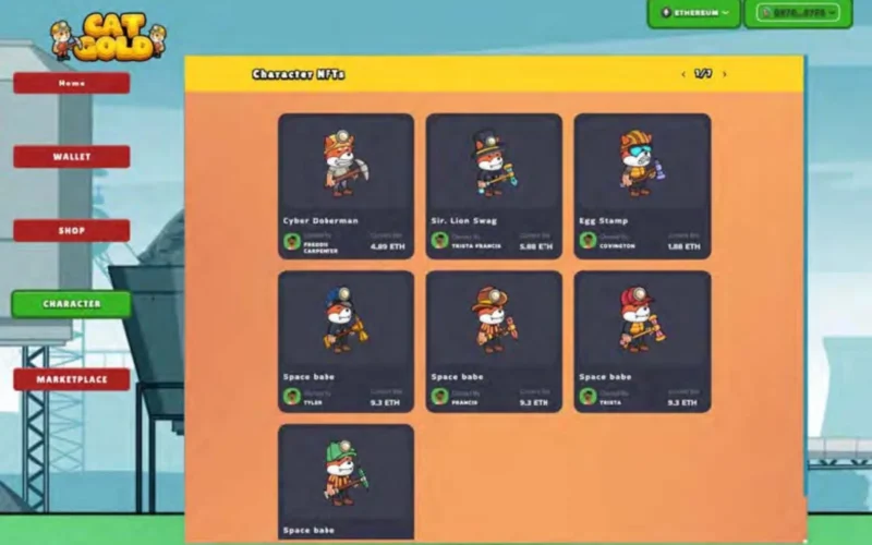 Cat Gold Game — Game · Web3 · Backend